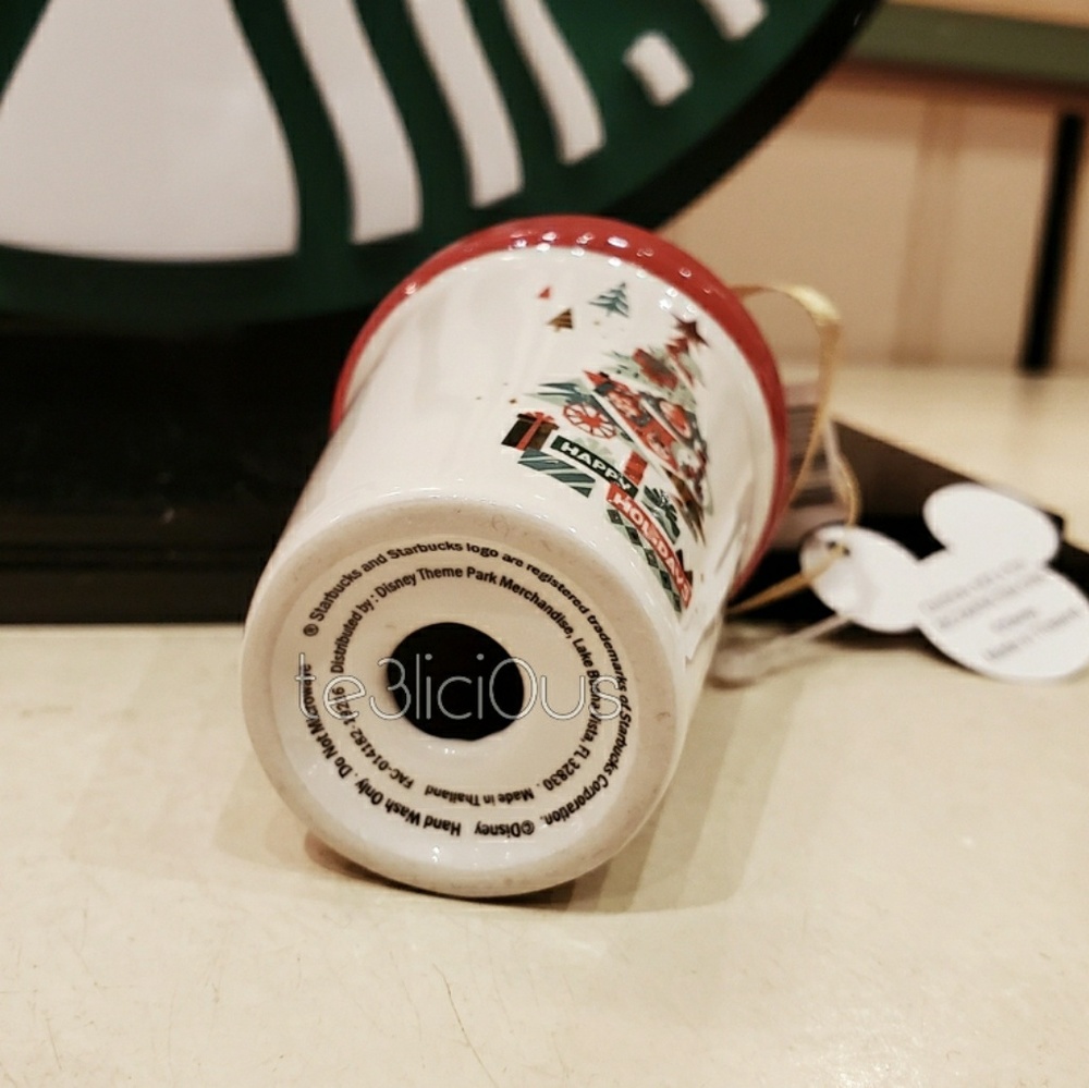 DISNEY STARBUCKS HAPPY HOLIDAY ORNAMENT - Picture 5 of 5
